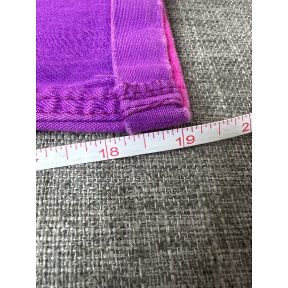 Jordache Girls Size 8 Ankle Super Skinny Jeans Adj Waist Pink & Purple Ombre - Picture 8 of 8